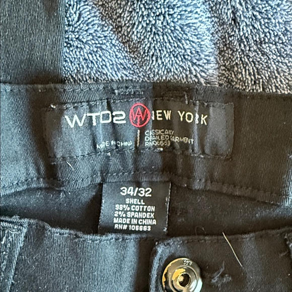 WT02 Men's black denim jeans size 34/32 - Picture 3 of 3